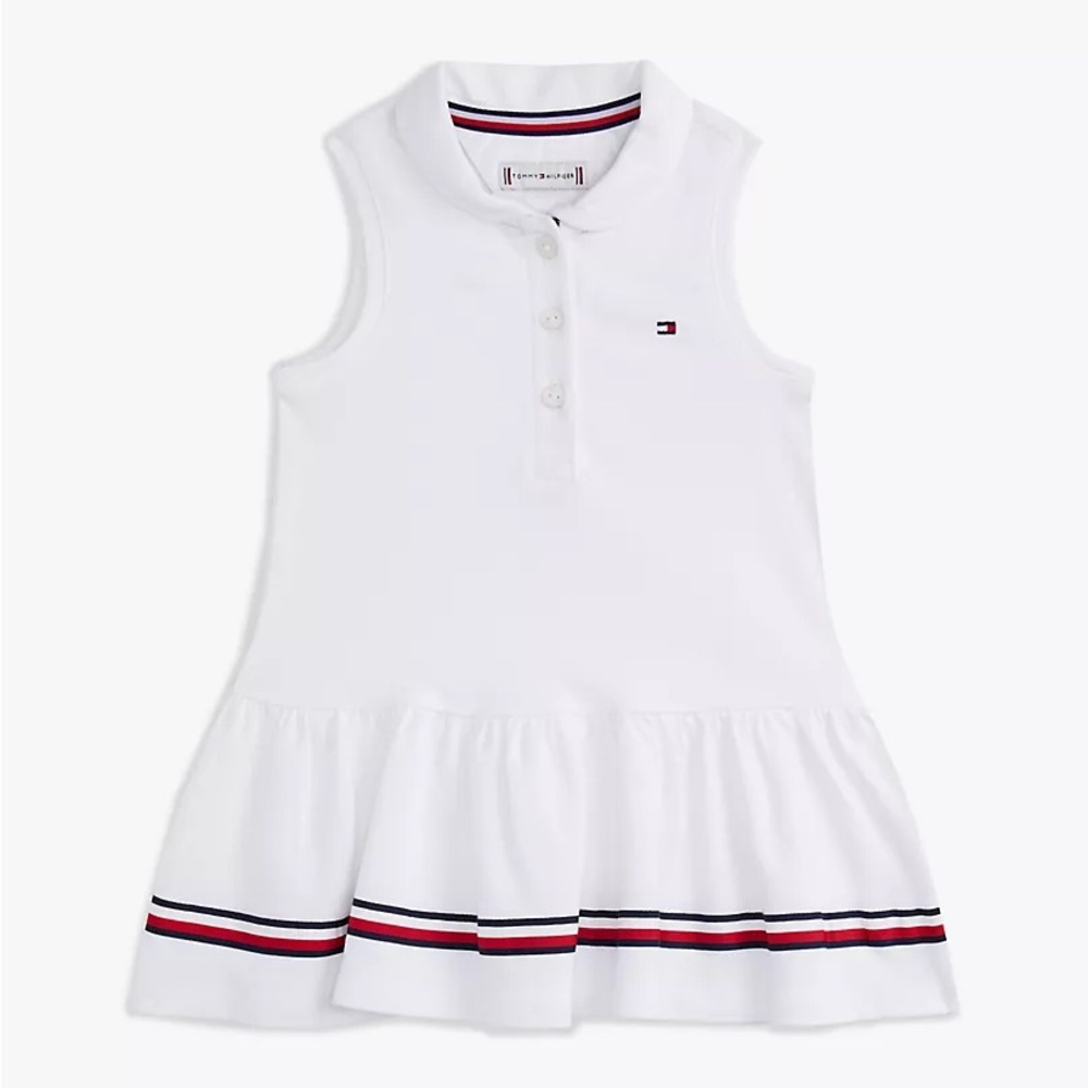 2 Tommy Hilfiger Sleeveless Stretch Tennis Dresses (24mos)